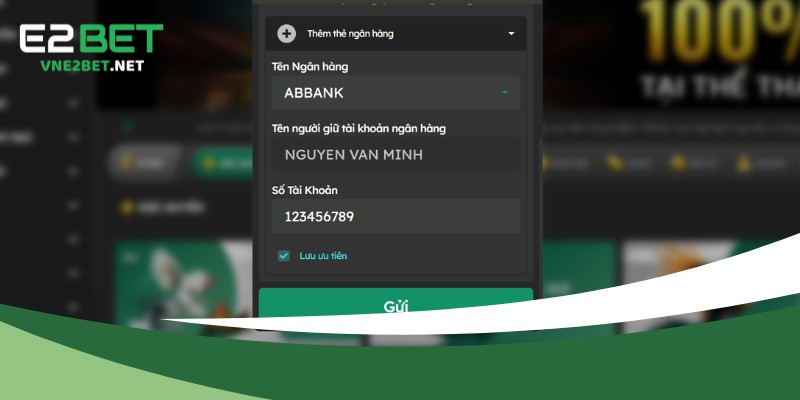 Cần đáp ứng đầy đủ các điều kiện Khi tiến hành rút tiền E2bet